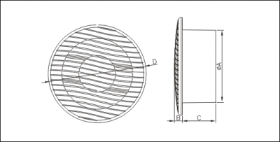 Вентилятор бытовой потолочный (белый) NV 15 150