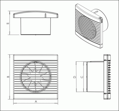 Вентилятор бытовой PLAY SATIN 125 S